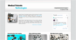 Desktop Screenshot of medicalrobotictechnologies.nl